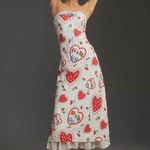 For Love & Lemons Daisy Mae Strapless Midi Dress